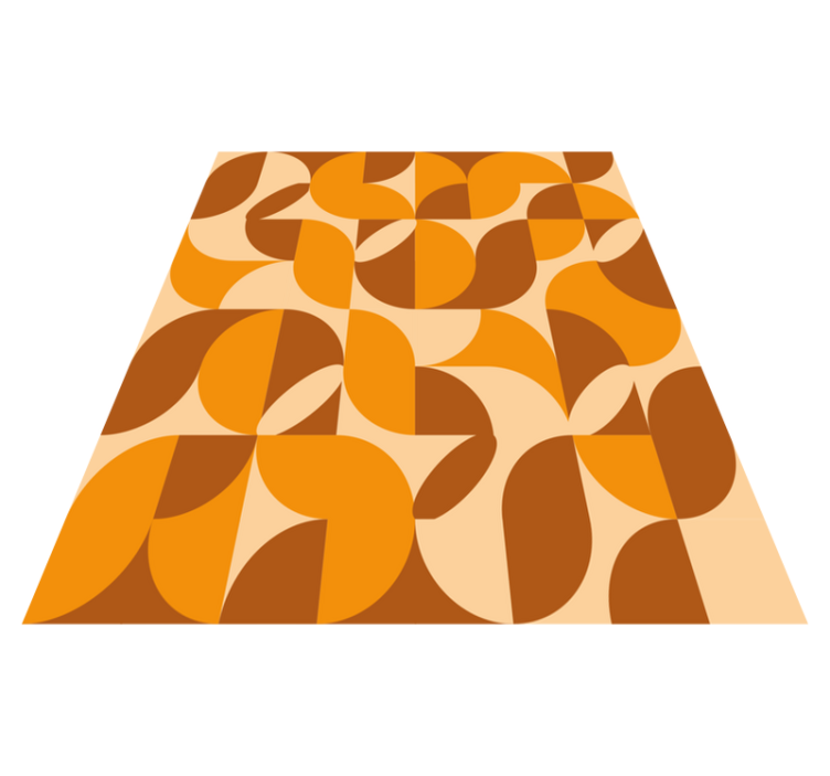 Retro oturma odası pvc halı - TenStickers