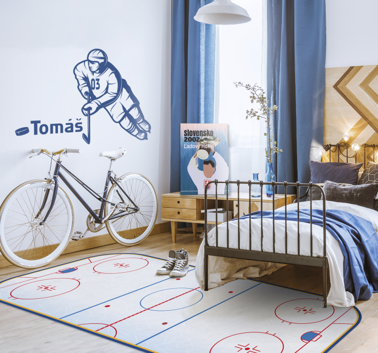 Buz hokeyi sahası oyun matı - TenStickers