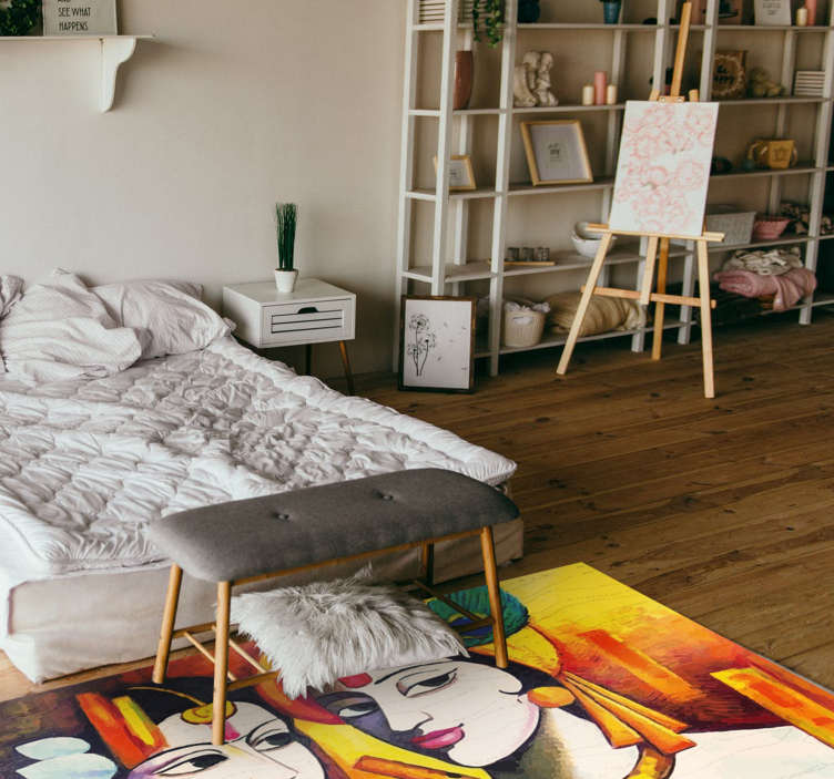 Modern sanat insanlar modern halı - TenStickers