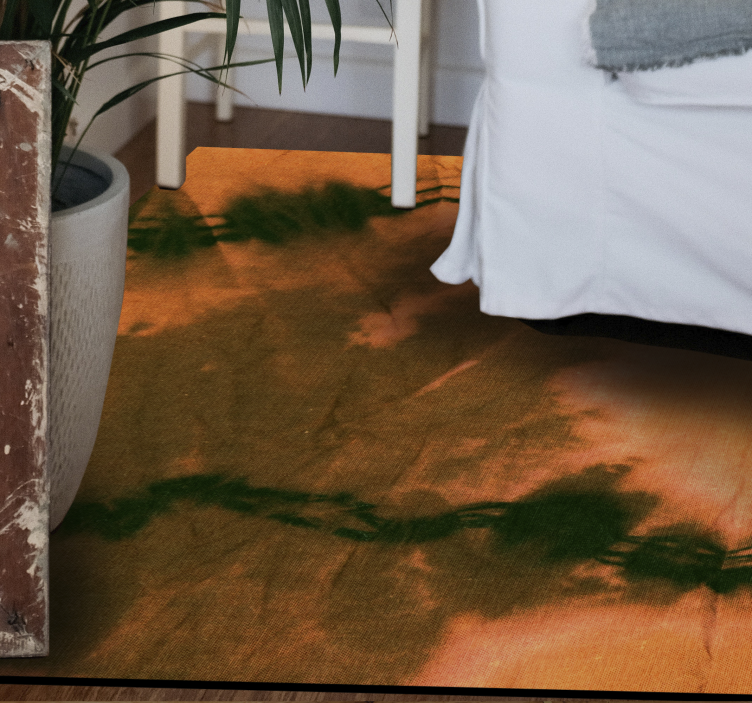 Renkli batik doku efektli pvc halı - TenStickers