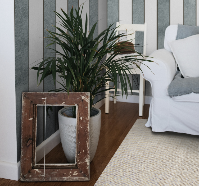 Doğal bej pamuklu doku nordic vinil halı - TenStickers