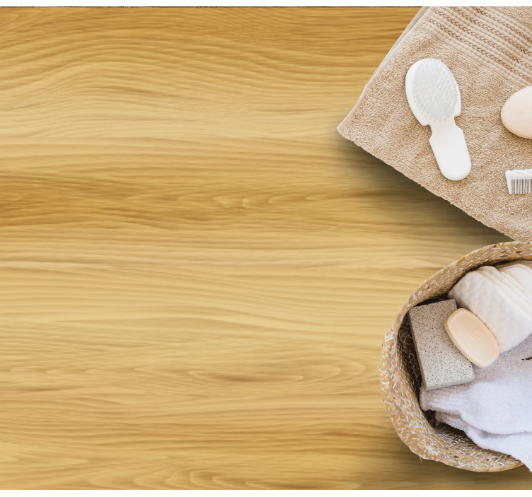 Gerçekçi ahşap açık renk ofis vinil halısı - TenStickers