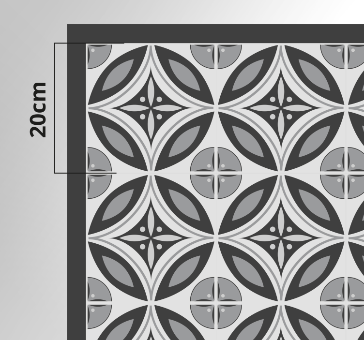 Sofistike monokrom motif Mermer vinil halı - TenStickers