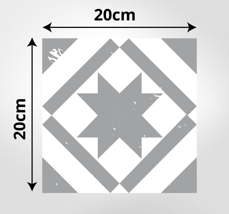 Gri pantone fayans karo halı - TenStickers