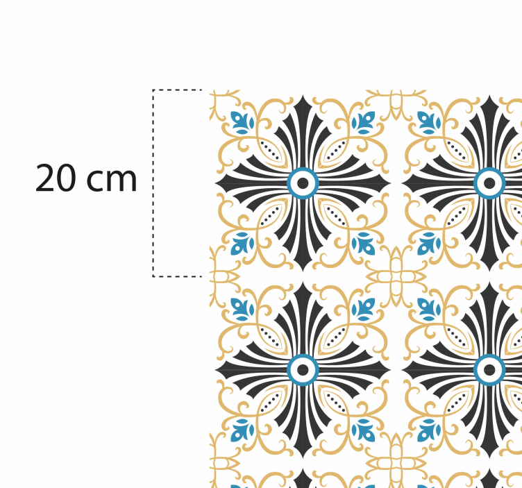 Mozaik pvc halı Şık mozaik tarzı - TenStickers