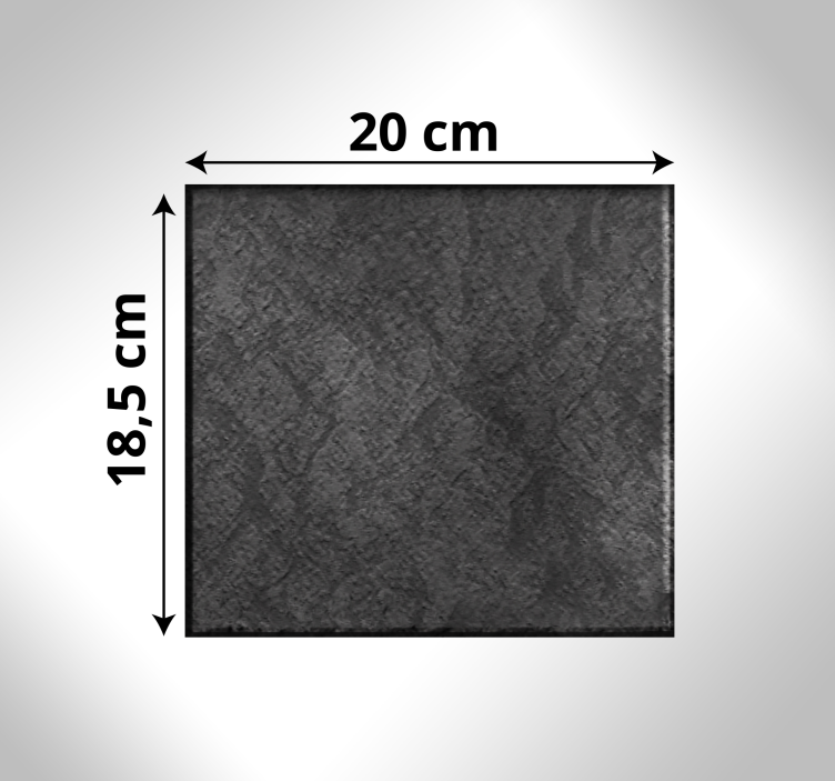 Siyah taş döşeli zemin modern halı - TenStickers