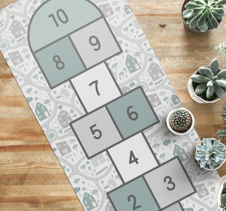 Oyunlar pvc halı sek sek oyun alanı - TenStickers