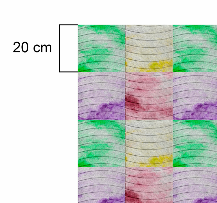 Ramblas'ın Çinileri oturma odası pvc halı - TenStickers