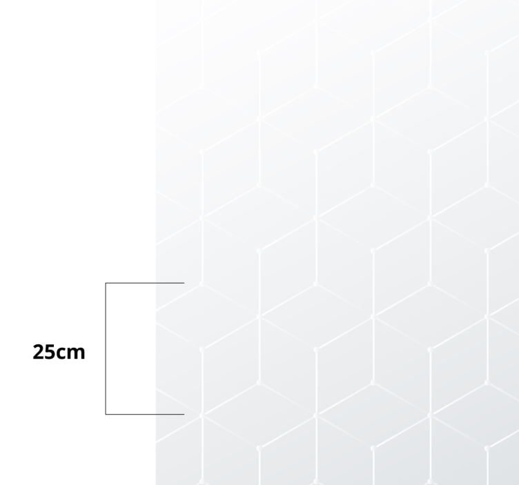 Geometrik desen yüzeyi fayans efekti pvc halı - TenStickers