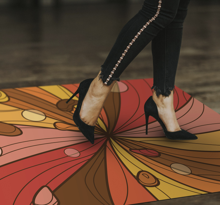 70'lerin orijinal pop düet eski halı - TenStickers