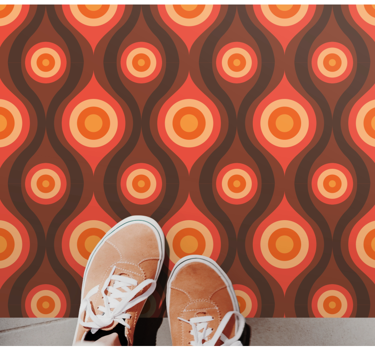 70'lerin yumuşak desenli vintage kilim - TenStickers