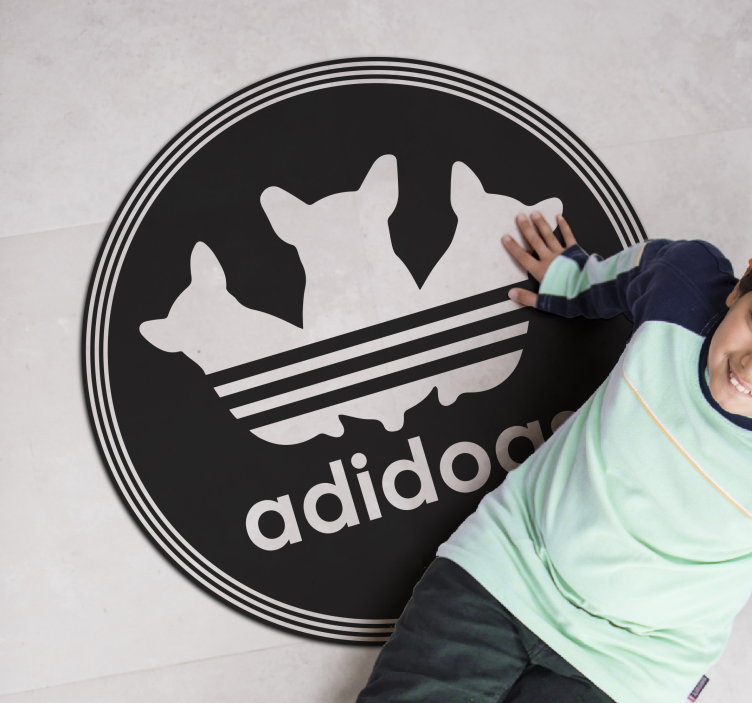 Adidogs komik hayvan vinil halı - TenStickers