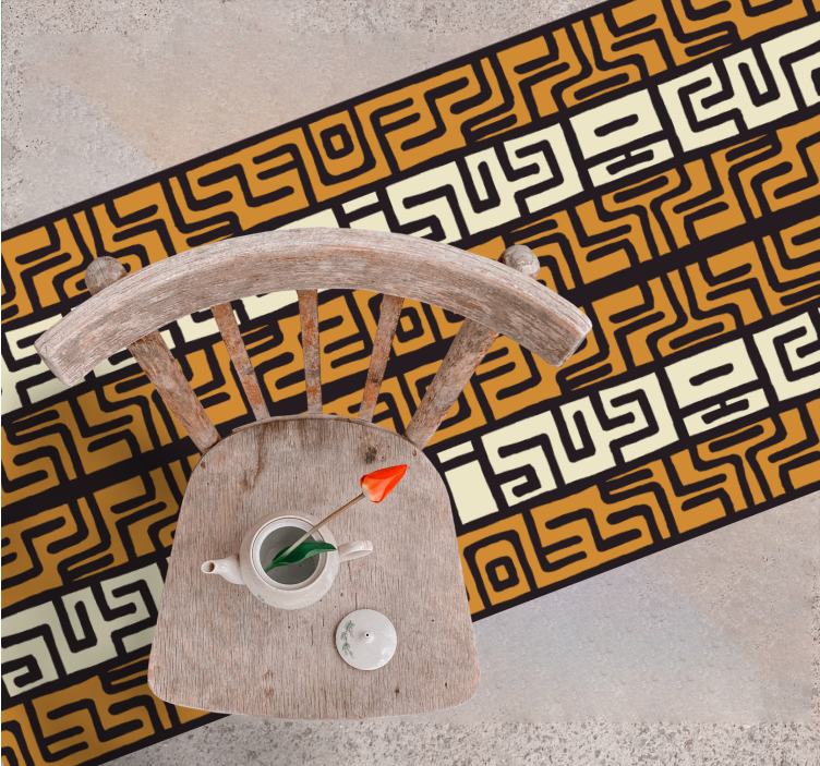 Afrika tarzı soyut desen modern halı - TenStickers