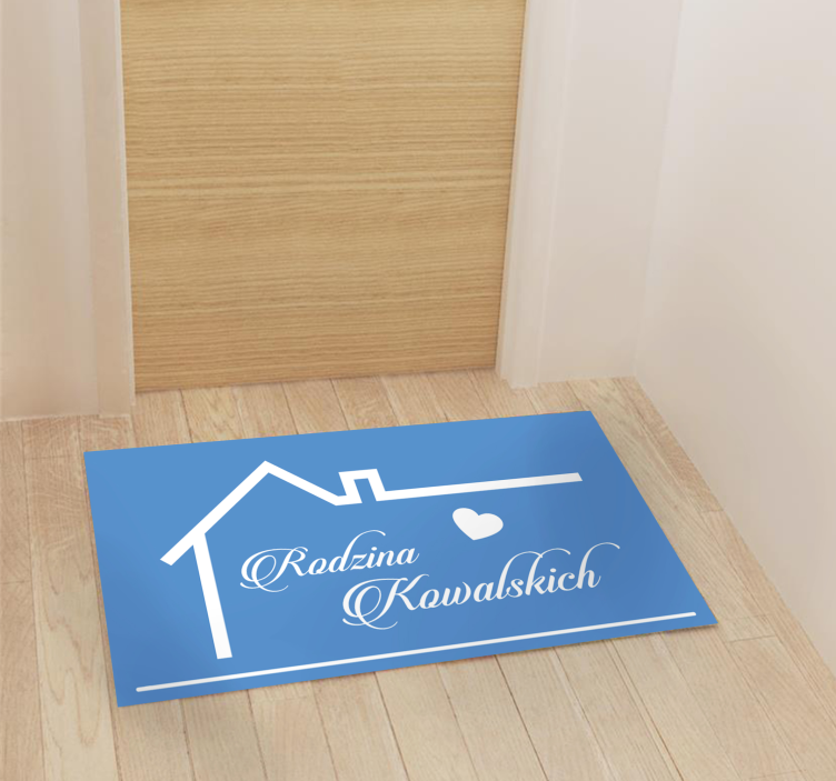 Aile adı giriş holü ile ev anahat - TenStickers