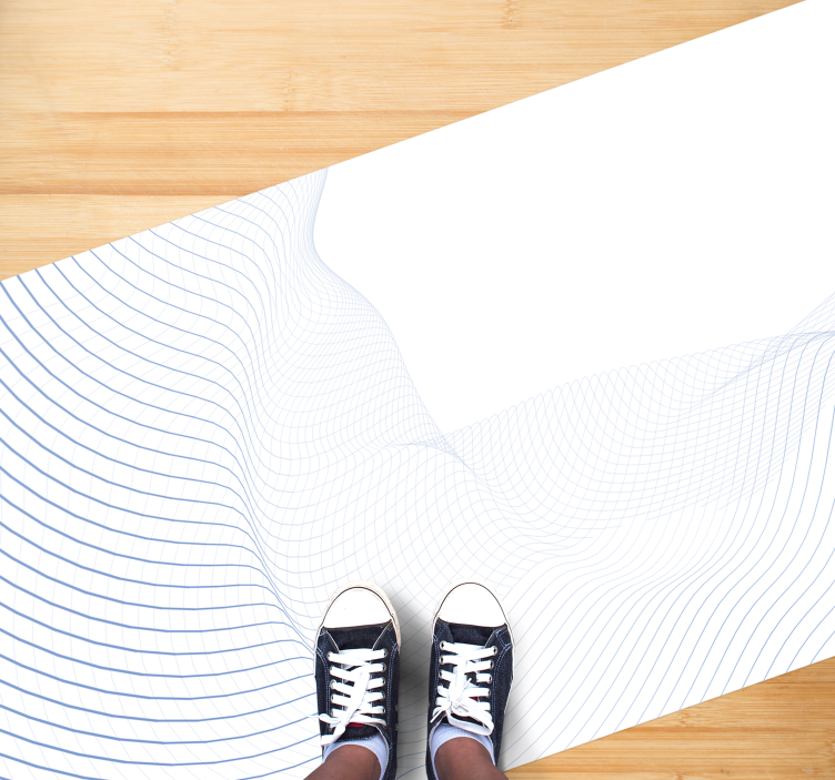 Akışkan dalga deseni modern pvc halı - TenStickers