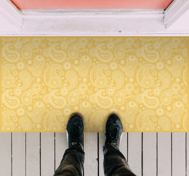 Arapça desenli giriş holü vinil halı - TenStickers