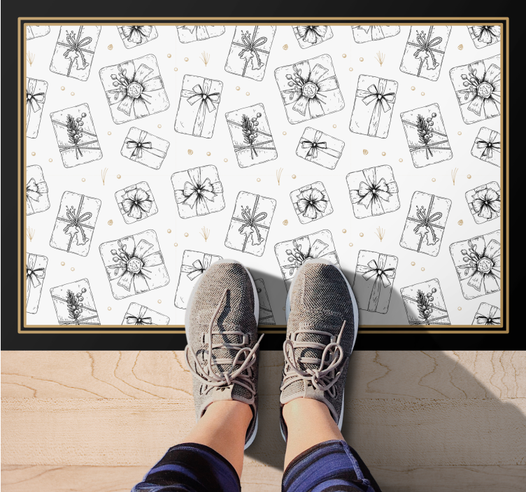 Bayram hediyesi modeli Noel pvc halı - TenStickers