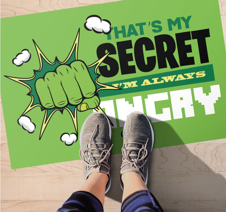 Ben her zaman kızgınım çocuk halısı - TenStickers