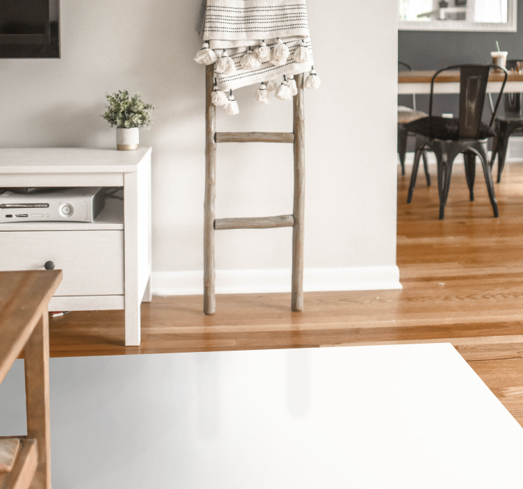 Beyaz dikdörtgen modern halı - TenStickers