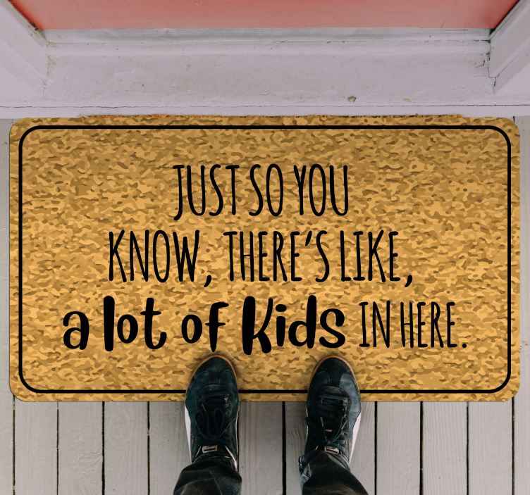 Bilgilendirici giriş metni cümleleri ile pvc halı - TenStickers