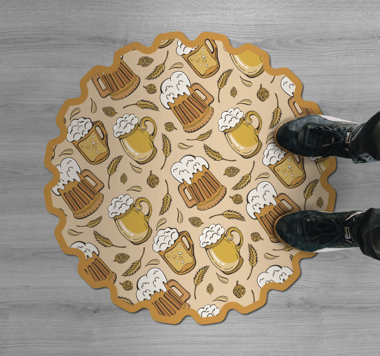 Bira festivali etkinlikler pvc halı - TenStickers