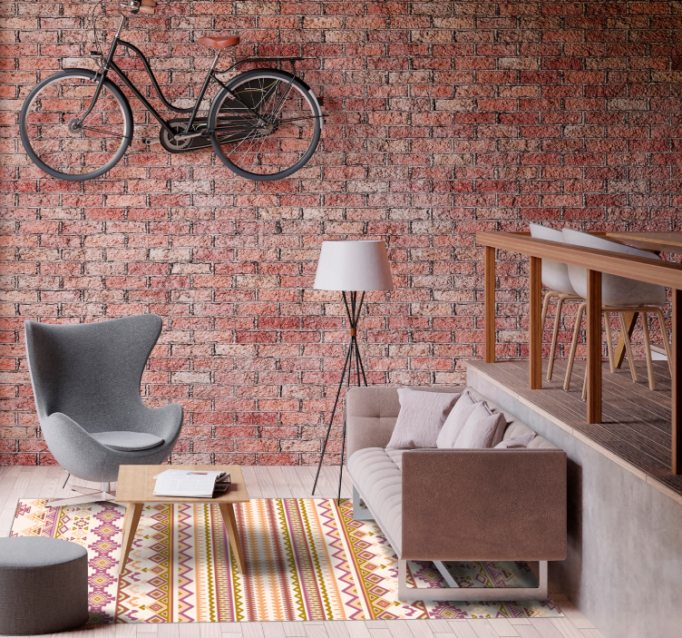 Boho estetik tarzı vintage halı - TenStickers