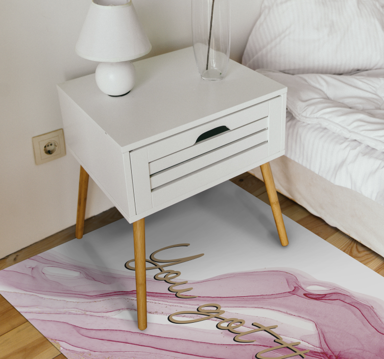 Bunu başarabilirsin cümleleri ile pvc halı - TenStickers