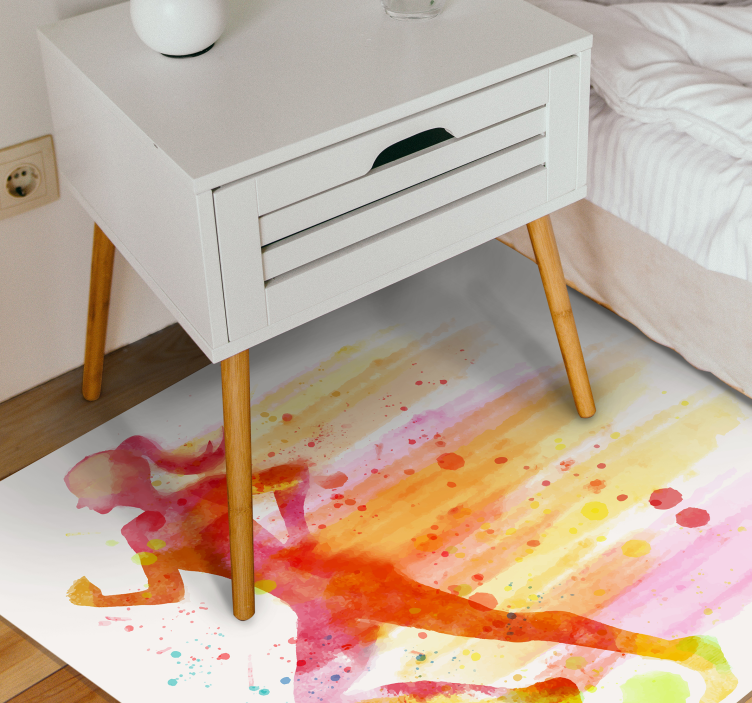 Spor koşan modern halı - TenStickers