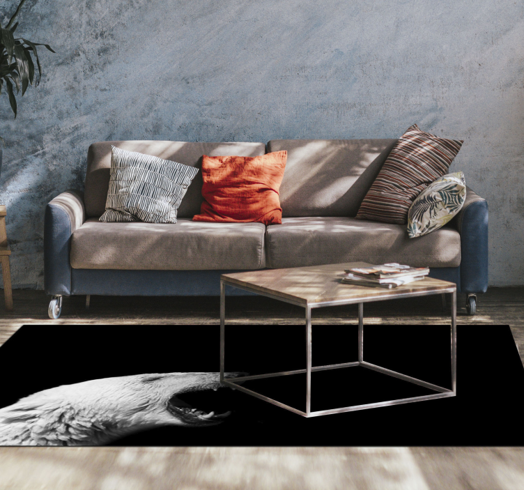 çığlık atan ayı hayvan halısı - TenStickers