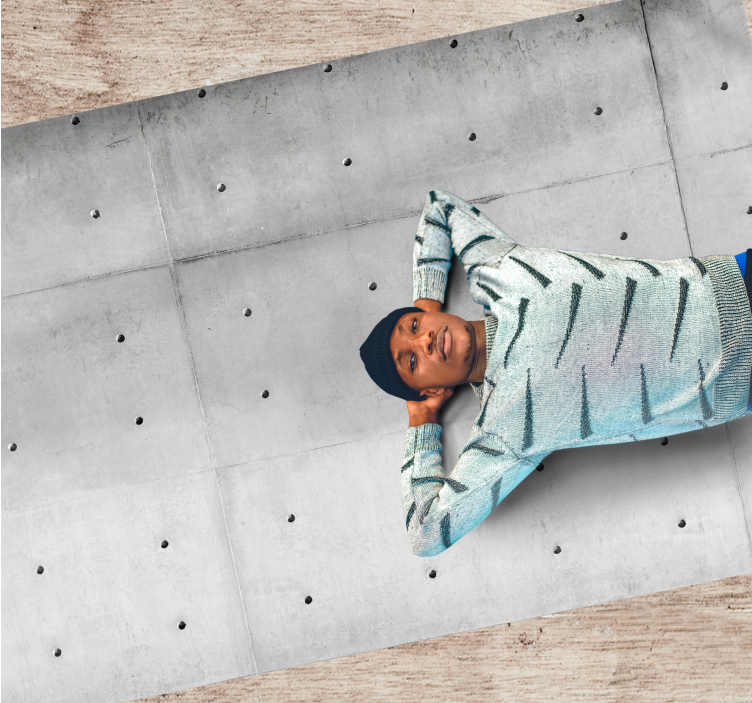 çimento yapıları tasarımı "endüstriyel tarz" halı - TenStickers