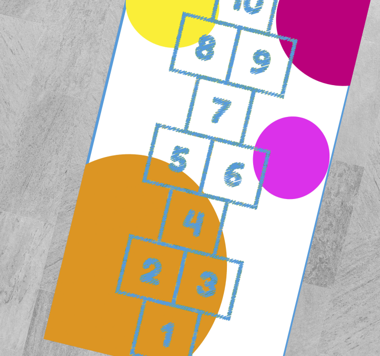 çocuklar atlamalı oyun vinil halı oyun mat - TenStickers