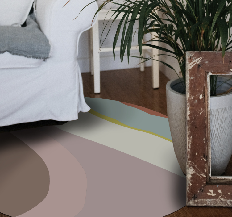 çok renkli çizgili mozaik yer karoları - TenStickers