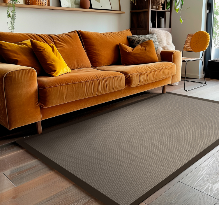 Daha koyu renk taslağı bej pvc halı - TenStickers