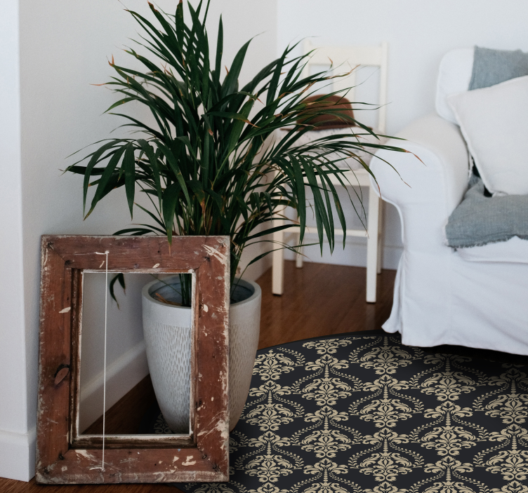 Damasko dikişsiz desen vinil halı ofis - TenStickers