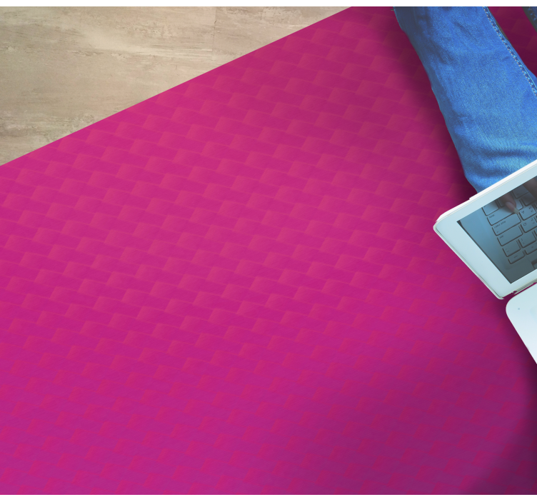 Degrade altıgen desen doku efektli pvc halı - TenStickers