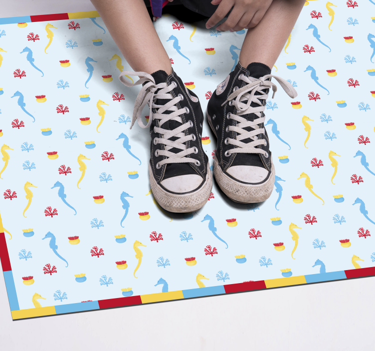 Deniz atı ve mercan halısı - TenStickers