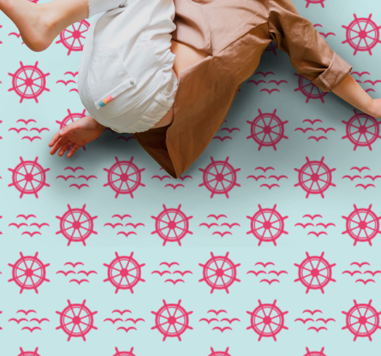 Denizcilik direksiyon simitleri pvc halı - TenStickers