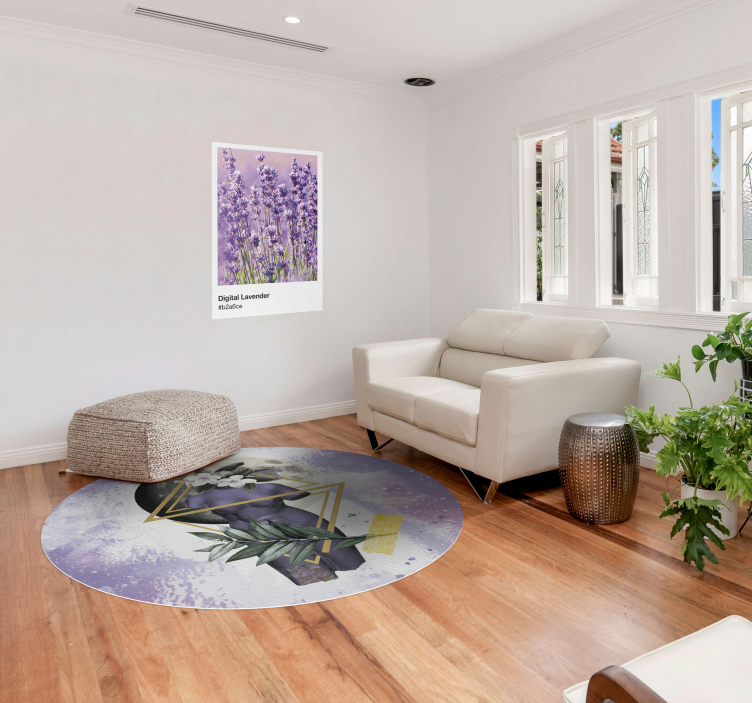 Dijital kolaj modern halı - TenStickers