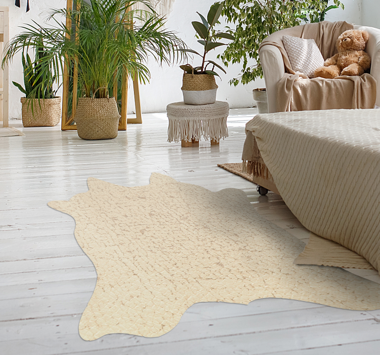 Suni dana derisi tasarımı hayvan baskı pvc halı - TenStickers