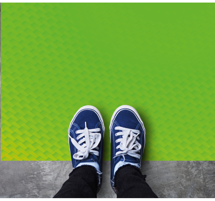 Dokulu yeşil yüzey ahşap etkisi pvc halı - TenStickers