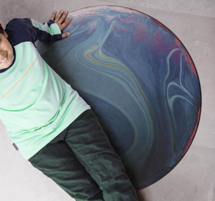 Dönen mermer pvc halı - TenStickers