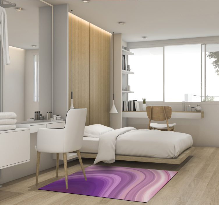 Dönen mor degrade doku pvc halı - TenStickers