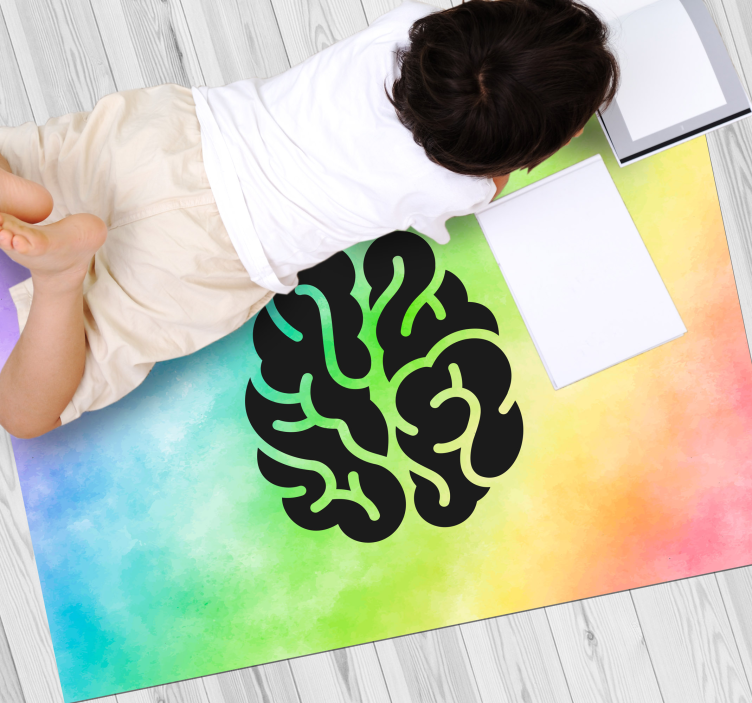 Eğitici gökkuşağı pvc halı - TenStickers