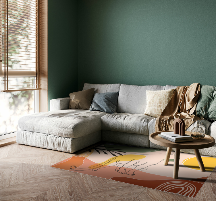 Elle çizilmiş panter hayvan matı - TenStickers