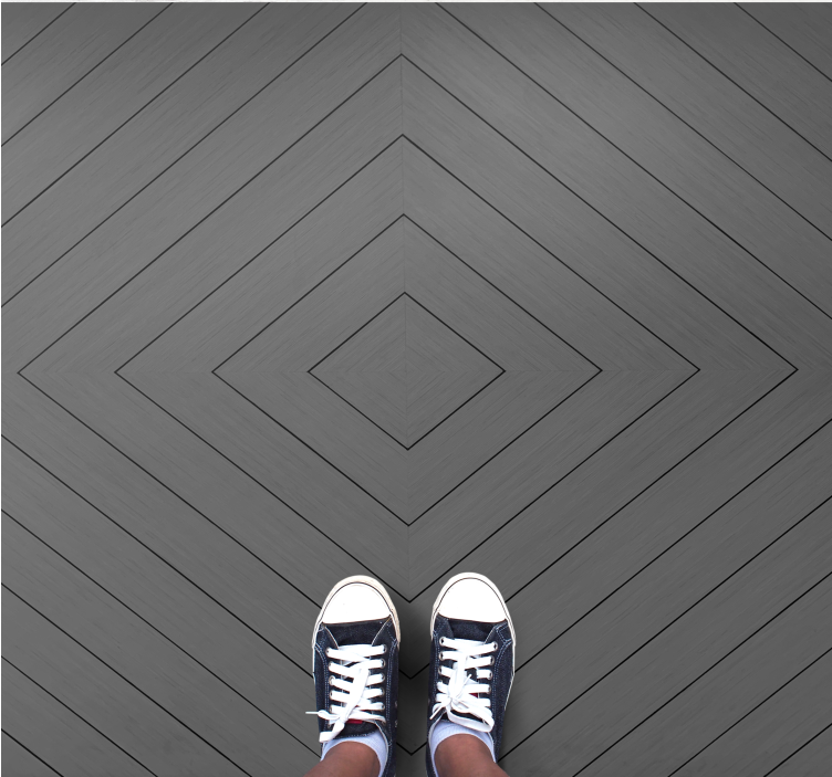 Elmas desenli zemin modern pvc halı - TenStickers