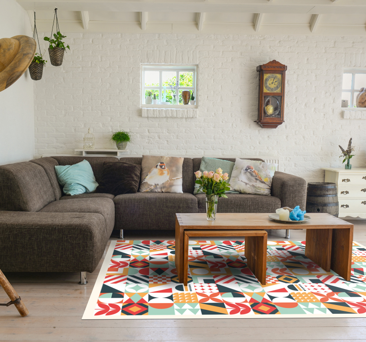 Farklı desenler mozaik yer karoları - TenStickers