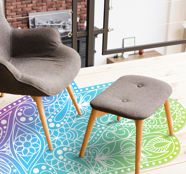 Fatima etnik kilim çok renkli etnik eli - TenStickers