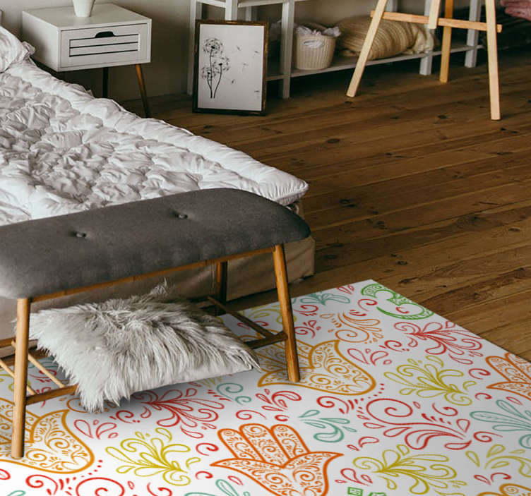 Fatima vinil halının etnik eli - TenStickers