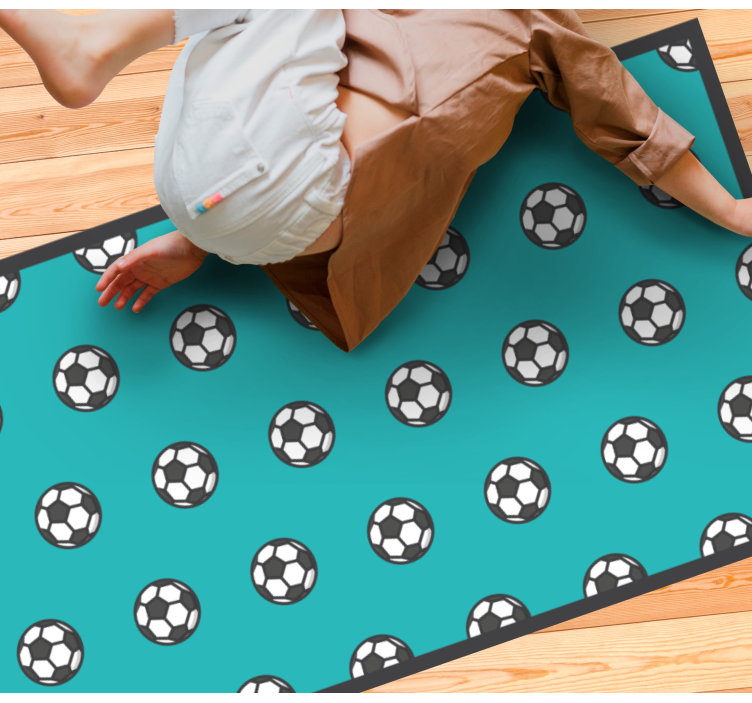 Futbol topu deseni oyunlar pvc halı - TenStickers