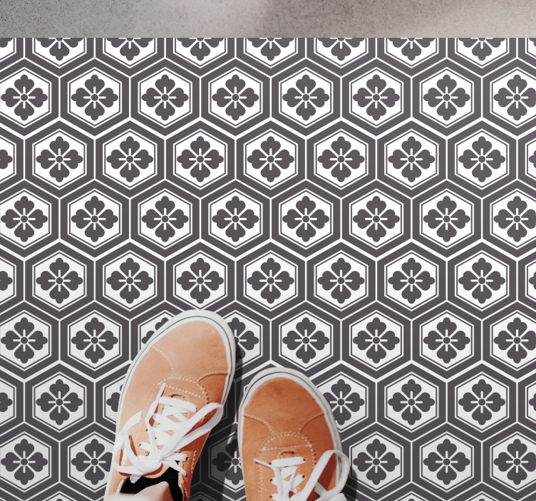 Geleneksel japon desenli dikdörtgen halı - TenStickers